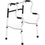 Medikalcim KY962L Kademeli Alüminyum Walker Ithal - Siyah - 100 cm