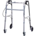 Medikalcim Ort-Alüminyum Tekerlekli Walker - Siyah - 100 cm