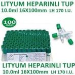 Medikaltec 100 Adet Kan Alma Tüpü, Lityum Heparinli Tüp, Yeşil Kapak 10ml 16x100mm, Bd Vacutainer Lithium Hepar