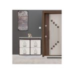 Medikaltec 2+2 Metal Ayakkabılık (Kahve-Krem-Gemi) | Dar Alanlar İçin Akıllı Çözüm