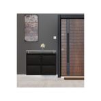 Medikaltec 2+2 Metal Ayakkabılık (Siyah) | Dar Alanlar İçin Akıllı Çözüm