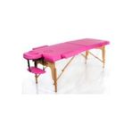 medikaltec Classic 2 Pembe Renk Katlanabilir Masaj Masası