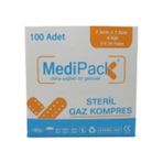 Medipack 7.5x7.5cm Steril Hidrofil Gazlı Bez 4 Kat - 1 KUTU ( 100 ADET )