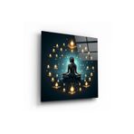 Meditasyon Cam Tablo | Hediyelik, Dekoratif, Ofis, Mutfak