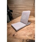 Meditasyon Sandalyesi, Backjack, Sırt Destekli Yer Minderi, Ohm Baskılı Meditasyon Sandalyesi (Açık Mor)