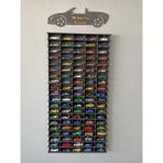 Mediterian 1/64 Ahşap Dekoratif Araba Rafı Dikey 100'LÜ (Eskitme Siyah) - Ahşap Desenli