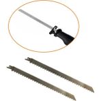 Mediterian 2 Yıl Tilki Kuyruğu Testeresi Kemik Ahşap Buz Odun Kesme Ucu Paslanmaz Çelik 300MM (30CM) 2 Adet 18