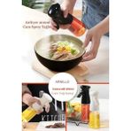 Mediterian 200 ml Çok Renkli Cam Püskürtme Şişesi, Yağ, Sirke ve Sıvı Püskürtme Aracı - Şeffaf