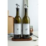 Mediterian 2'li 750 ml Amber Cam Ayçiçek Yağı Şişesi, Yeşil, Stantsız, Şeffaf