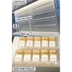Mediterian 2'li Çekmece İçi Baharatlık Düzenleyici Stand 30,5x13cm, Kavanozsuz, 330 ml, TR - Ahşap - 1 lt