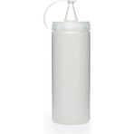 Mediterian 2'li Gri Kapaklı Plastik Yağ ve Sos Şişesi, 700 ml, dayanıklı ve kullanışlı set - Ahşap - 1 lt