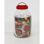 Mediterian 5 Lt Cam Saklama Kavanozu, Bordo, Dayanıklı ve Şık Saklama Çözümü - Altın - 1 - 1,3 lt