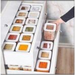 Mediterian 6'lı 700 ml kare vakumlu saklama kabı seti, şeffaf ve kullanışlı tasarım