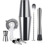 Mediterian 7 Parça Kokteyl Seti, 750ML Boston Shaker, Hızlı ve Kolay Hazırlık - Altın