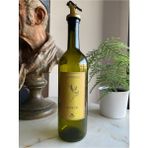 Mediterian 750 ml Cam Yağlık, Damlatmaz, Gold Kapak, Şık ve Kullanışlı Yeşil Yağ Şişesi