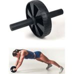 Mediterian Ab Wheel Roller Mekik Egzersiz Tekerleği 180x40mm Siyah Ga048