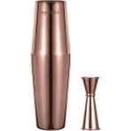 Mediterian Bakır Kokteyl Shaker Seti, 2 Parça, 550/750 Ml, şık ve kullanışlı tasarım - Altın