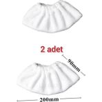 Mediterian Buharlı temizleyici uyumlu mikrofiber yedek paspas bezi, hijyen ve temizlik için ideal - Bej - Seçenek 1