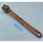 Mediterian Düz Bakır Güneş Enerjisi Rezistansı, 30cm, 2000W, kapaklı, yerli üretim, metalikler - Acorn