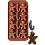 Mediterian Gingerman Yılbaşı Temalı Ginger Adam Şeker Hamuru Sabun Mum Kokulu Taş Pasta Çikolata Kalıbı