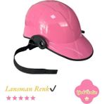 Mediterian Jokey Kask Pembe Motosiklet & Bisiklet Kaskı (Yazlık Yarim Kask Ultra Dayanıklı Yerli Üretim)