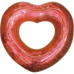 Mediterian Kalp Simit - Şişme Kalp Desenli Simit - Deniz Simidi - Kalpli Simit -Havuz Kalp Şekilli Simit 65 cm - 0 - 3 Yaş - Açık Gri