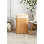 Mediterian Katlanabilir bambu dikdörtgen sepet, 40x30x50cm, bej renk, 50L kullanım alanı - Acorn