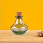 Mediterian Mavi Renkli 100 ml Orta Doğu Tarzı Yağ Şişesi, şık ve pratik kullanım sağlar. - Ahşap
