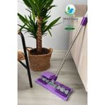 Mediterian Mor mikrofiber yer ve fayans mop seti, 125cm en, 16cm, pratik temizlik aracı - Altın