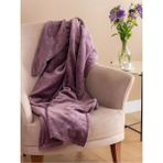 Mediterian Mor Wellsoft TV Battaniyesi 100x150 cm, yumuşak ve şık ev dekoru aksesuarı - Açık Mor