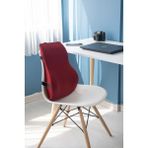 Mediterian Ortopedik Bel Yastığı, Sırt Minderi, Visko Dolgu, Pamuk Polyester, 57x42 cm - 10 x 30 cm - Bordo