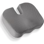 Mediterian Ortopedik Oturma Minderi Hemeroid Kuyruk Sokumu Coccyx Oturma Minderi Visco Minder Gri - 10 x 30 cm - 10 x 43 cm