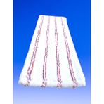 Mediterian Peluş 50 cm mop kılıfı, paspas ve yedek kılıf, kolay kullanım, hijyen sağlar, kırmızı-beyaz