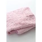 Mediterian Pembe Kabartmalı Kalın (700GR) Peluş Bebek Battaniyesi 100 x 120 cm 100 x 120 Pamuklu Tek Ebat P