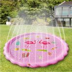 Mediterian Pembe Su Oyun Matı ve Fıskiyeli Havuz, Kaydırak, 170 cm, 1+ Yaş - 0 - 3 Yaş - Açık Pembe