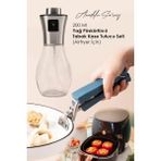 Mediterian Renkli 2'li Yağ Püskürtücü Set, 200 ml, Tabak ve Kase Tutucu, Püskürtmeli Yağdanlık - Ahşap