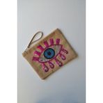 Mediterian Renkli İşlemeli Şık Clutch Çanta, Günlük ve Akşam Kullanımı için ideal seçenek - --