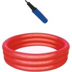 Mediterian Renkli şişme çocuk havuzu 102x25cm, 1+ yaş, canlı kırmızı renk - 0 - 3 Yaş - Açık Gri
