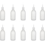 Mediterian Şeffaf 500cc Yağ Şişesi, 10'lu Paket, Dayanıklı ve Kullanışlı Renk: Turuncu - Ahşap - 500 ml