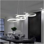 Mediterian Şık Sarkıt LED Avize, Beyaz Işık, Modern Tasarım, 65x40, Alüminyum, Tekli Aydınlatma - 1 - Ahşap