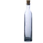Mediterian Turkuaz 350 ml yağ şişesi, şık ve pratik mutfak gereci, renk: beyaz - Ahşap