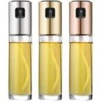 Mediterian Turkuaz Cam Sprey Şişe, Yağlık ve Sirkelik, Şık ve Pratik, 100 ml - Şeffaf - 1 lt