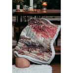 Mediterian Yılbaşı Temalı Büyük Eyfel Kulesi Baskılı Battaniye 150x180, Solmaya Dayanıklı Polyester
