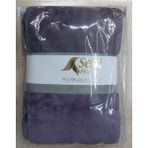 Mediterian Yumuşak ve şık tek kişilik metalik renkli polyester battaniye