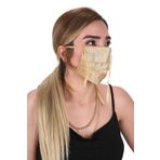 Meditex K-3 Gümüş İyonlu Boyundan Askılı Yıkanabilir Taşlı Maske
