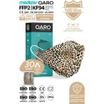 Medizer Qaro Leopar Desenli Kore Tipi KF94 Ffp2 Maske - 30 Adet