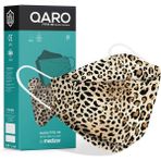 Medizer Qaro Leopar Desenli Kore Tipi KF94 Ffp2 Maske - 50 Adet