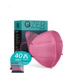 Medizer Qzer Pembe Renk 5 Katmanlı Ffp2 N95 Maske - 40 Adet