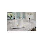 medmarbleart Troya stone Gümüş 3 Lü Mermer Banyo Seti 3 Parça