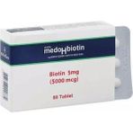 Medohbiotin 5 Mg 60 Tablet (Saç, Cilt Ve Tırnak Güçlendirici Vitamin) Biotin Gıda Takviyesi